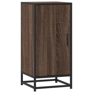 vidaXL Credenza Rovere Marrone 35,5x35x76 cm in Truciolato e Metallo