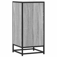 vidaXL Credenza Grigio Sonoma 35,5x35x76 cm in Truciolato e Metallo