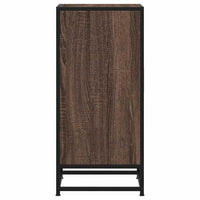 vidaXL Credenza Rovere Marrone 35,5x35x76 cm in Truciolato e Metallo