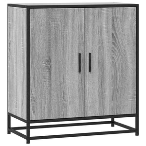 Credenza-Buffet-Armadio da cucina Grigio Sonoma 68x35x76 cm in Truciolato e Metallo 639474