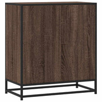 vidaXL Credenza Rovere Marrone 68x35x76 cm in Truciolato e Metallo