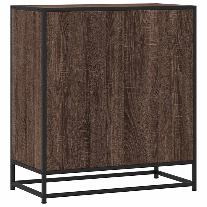 vidaXL Credenza Rovere Marrone 68x35x76 cm in Truciolato e Metallo