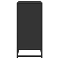 vidaXL Credenza Rovere Nera 68x35x76 cm in Truciolato e Metallo
