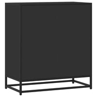 vidaXL Credenza Rovere Nera 68x35x76 cm in Truciolato e Metallo