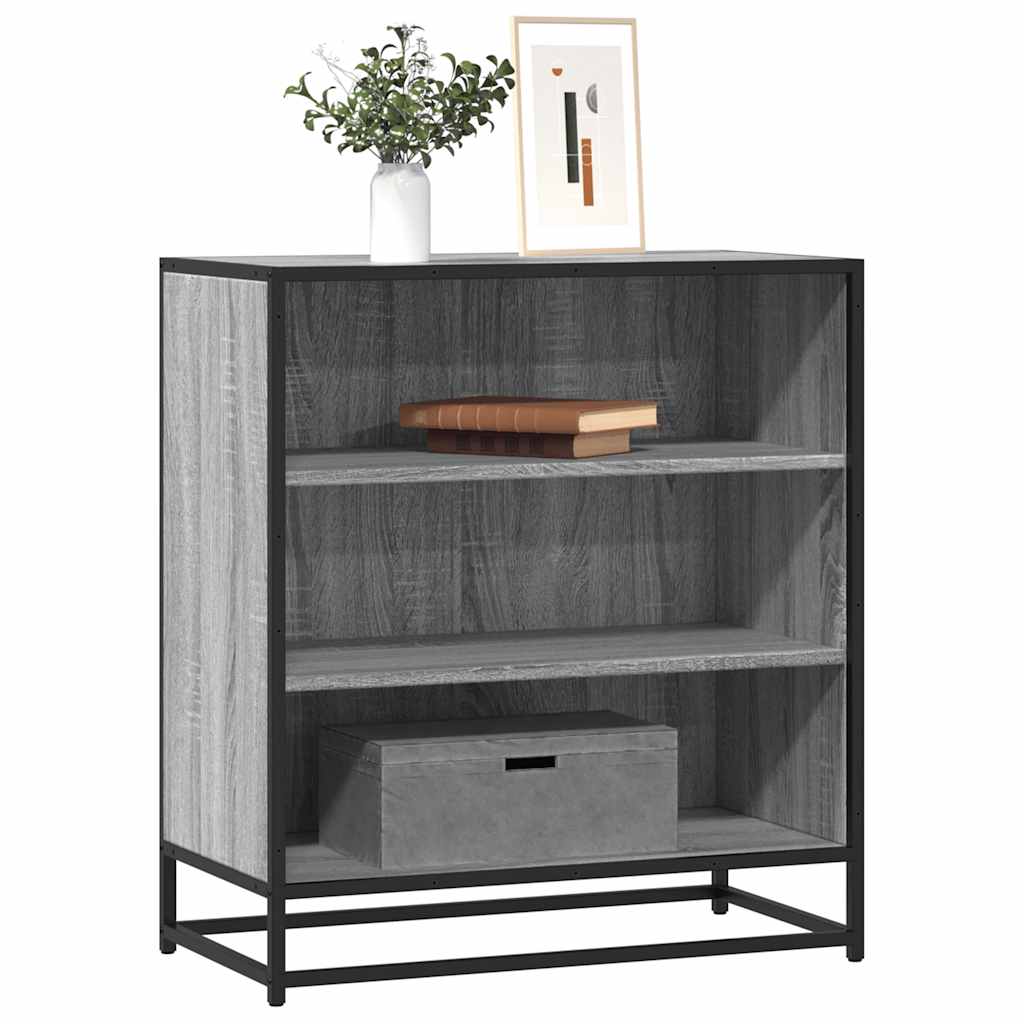vidaXL Credenza Grigio Sonoma 68x35x76 cm in Truciolato e Metallo