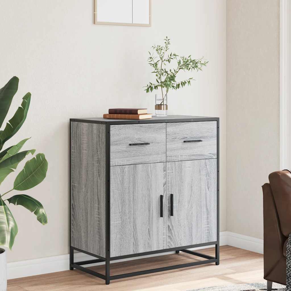 vidaXL Credenza Grigio Sonoma 68x35x76 cm in Legno Multistrato