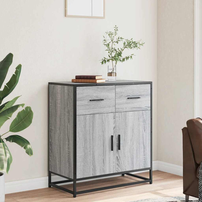 vidaXL Credenza Grigio Sonoma 68x35x76 cm in Legno Multistrato
