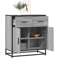 vidaXL Credenza Grigio Sonoma 68x35x76 cm in Legno Multistrato