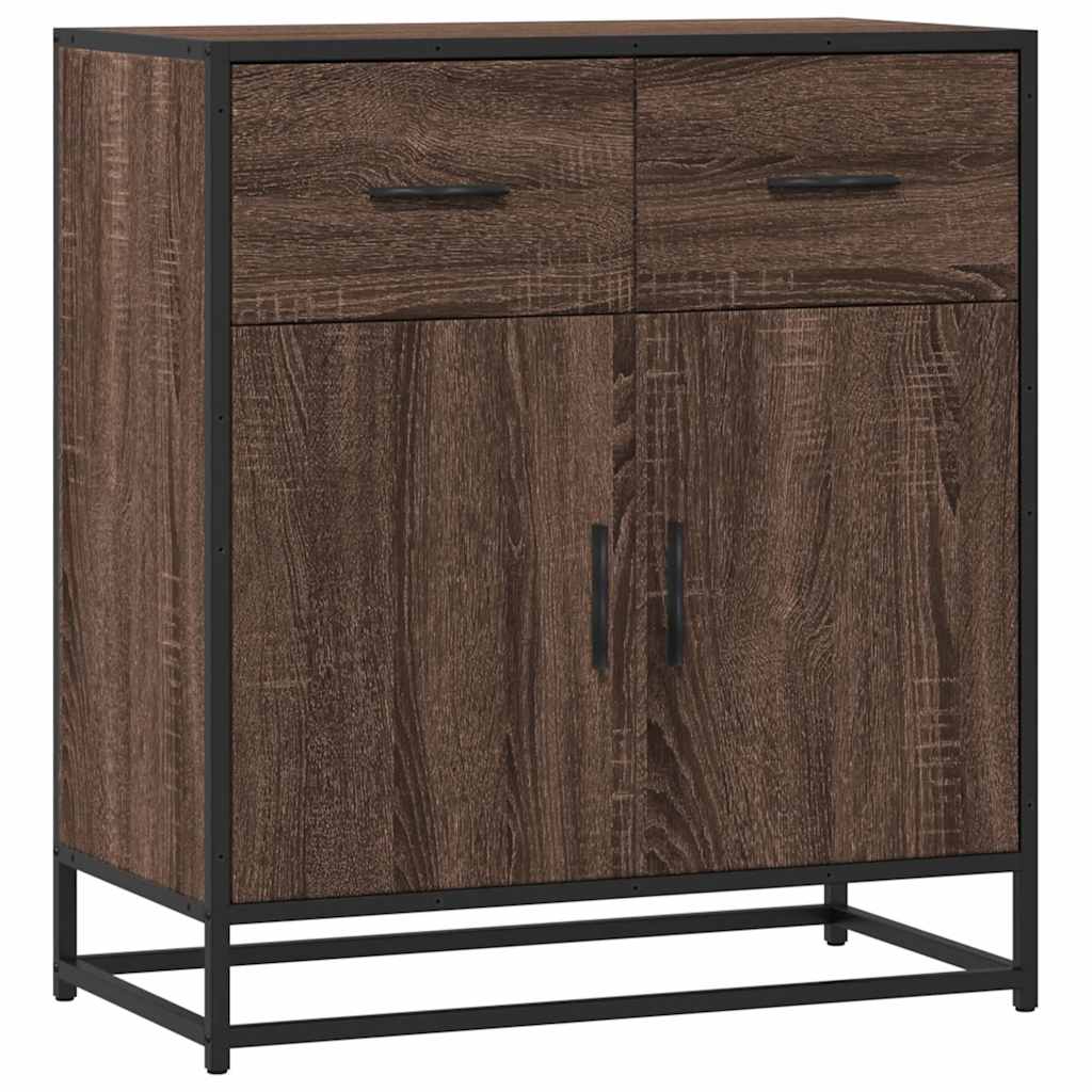 vidaXL Credenza Rovere Marrone 68x35x76 cm in Legno Multistrato
