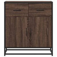 Credenza Rovere Marrone 68x35x76 cm in Legno Multistrato 848983