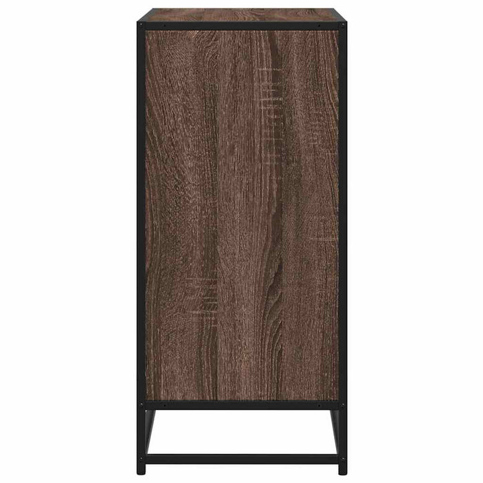Credenza Rovere Marrone 68x35x76 cm in Legno Multistrato 848983
