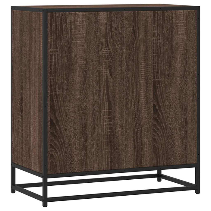 Credenza Rovere Marrone 68x35x76 cm in Legno Multistrato 848983