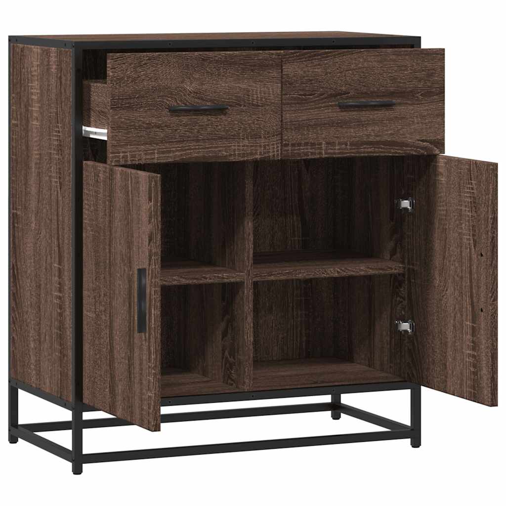 Credenza-Buffet-Armadio da cucina Rovere Marrone 68x35x76 cm in Legno Multistrato 622209