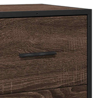 vidaXL Credenza Rovere Marrone 68x35x76 cm in Legno Multistrato