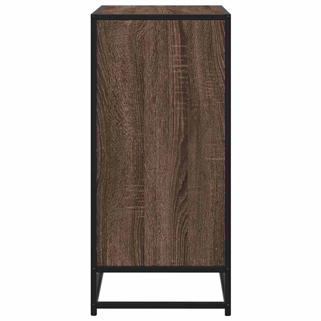 vidaXL Credenza Rovere Marrone 68x35x76 cm in Legno Multistrato