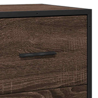 vidaXL Credenza Rovere Marrone 68x35x76 cm in Legno Multistrato