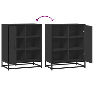 Credenza-Buffet-Armadio da cucina Nero 62x35x76 cm in Legno Multistrato