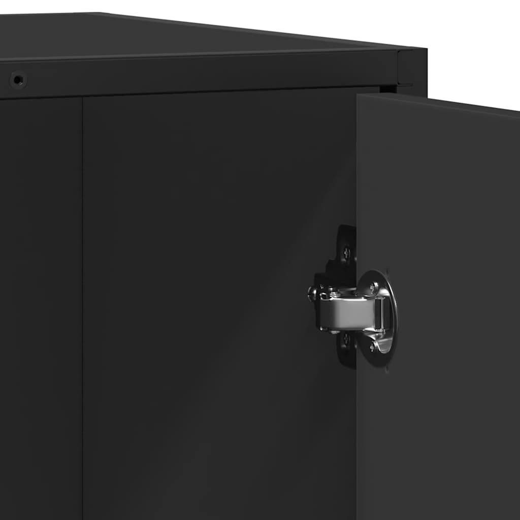 vidaXL Credenza Nero 62x35x76 cm in Legno Multistrato