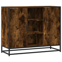 vidaXL Credenza Rovere Fumo 92x35x76 cm in Legno Multistrato