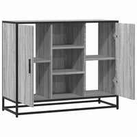 vidaXL Credenza Grigio Sonoma 92x35x76 cm in Legno Multistrato