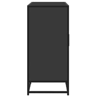 Credenza-Buffet-Armadio da cucina Nera 92x35x76 cm in Legno Multistrato 891498