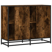 vidaXL Credenza Rovere Fumo 92x35x76 cm in Legno Multistrato