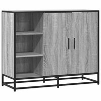 vidaXL Credenza Grigio Sonoma 92x35x76 cm in Legno Multistrato