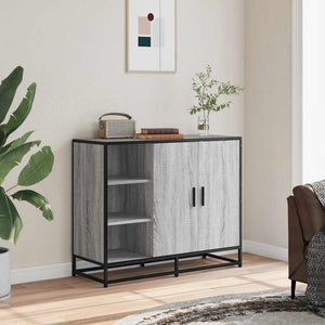 vidaXL Credenza Grigio Sonoma 92x35x76 cm in Legno Multistrato