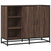 vidaXL Credenza Rovere Marrone 92x35x76 cm in Legno Multistrato