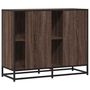 vidaXL Credenza Rovere Marrone 92x35x76 cm in Legno Multistrato