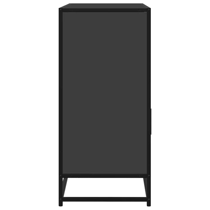 vidaXL Credenza Nera 100x35x76 cm in Legno Multistrato