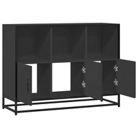 vidaXL Credenza Nera 100x35x76 cm in Legno Multistrato