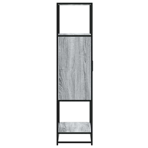 vidaXL Credenza Grigio Sonoma 68x35x139 cm Legno Multistrato Metallo