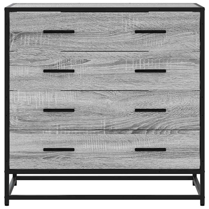 Cassettiera Grigio Sonoma 70x41x70 cm in Legno Multistrato 849082