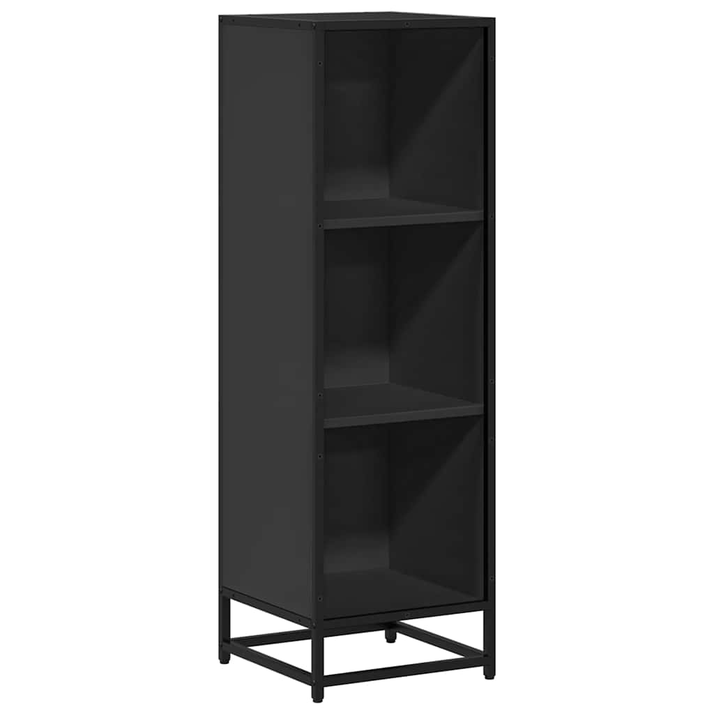 Libreria Nera 33,5x33x107,5 cm in Legno Multistrato 849154