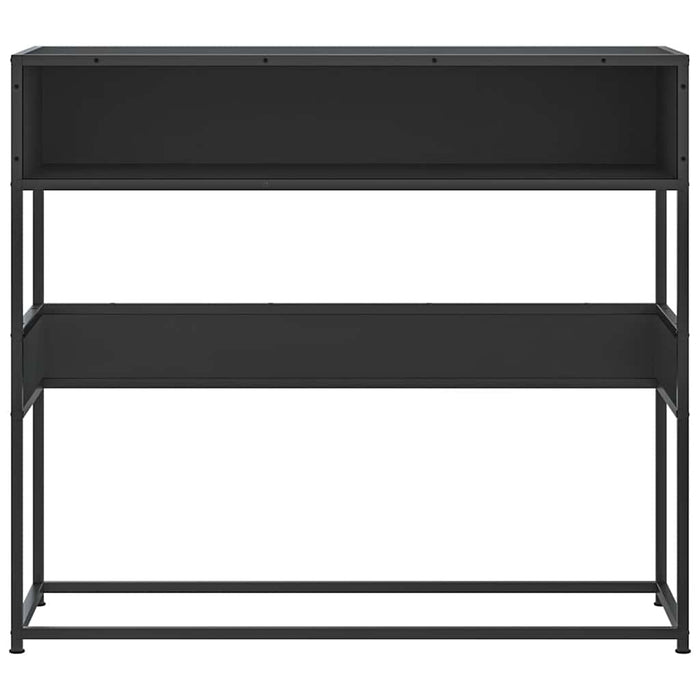 Tavolino Consolle Nero 90x35x80 cm in Legno Multistrato