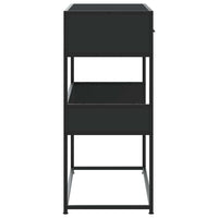 Tavolino Consolle Nero 90x35x80 cm in Legno Multistrato 849174