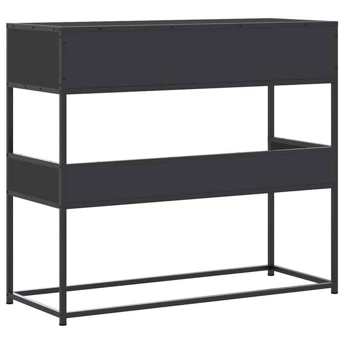 Tavolino Consolle Nero 90x35x80 cm in Legno Multistrato 849174