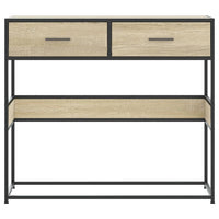 Tavolo Consolle Rovere Sonoma 90x35x80 cm in Legno Multistrato 849175