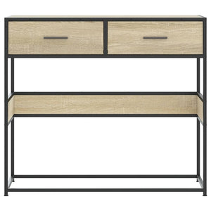 Tavolo Consolle Rovere Sonoma 90x35x80 cm in Legno Multistrato