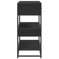 Tavolino Consolle-Tavolino da soggiorno-Tavolo Nero 90x35x80 cm in Legno Multistrato 108261
