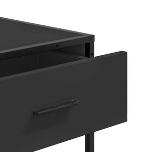 Tavolino Consolle-Tavolino da soggiorno-Tavolo Nero 90x35x80 cm in Legno Multistrato 108261