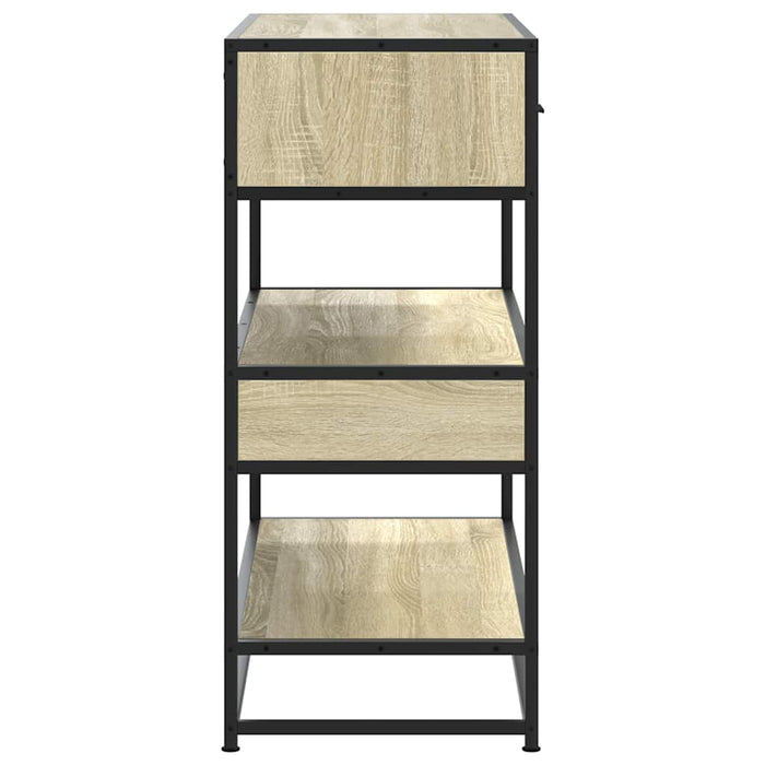 Tavolo Consolle Rovere Sonoma 90x35x80 cm in Legno Multistrato