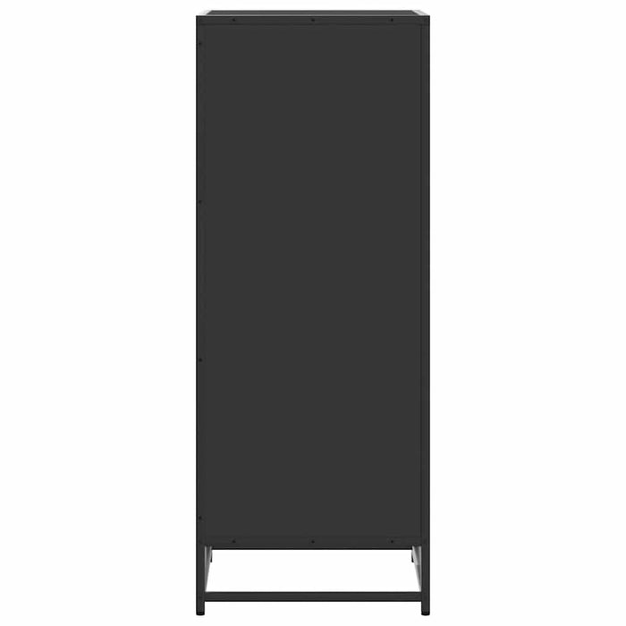 Scarpiera Nera 48x38x97,5 cm in Legno Multistrato 849199