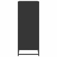 vidaXL Scarpiera Nera 48x38x97,5 cm in Legno Multistrato