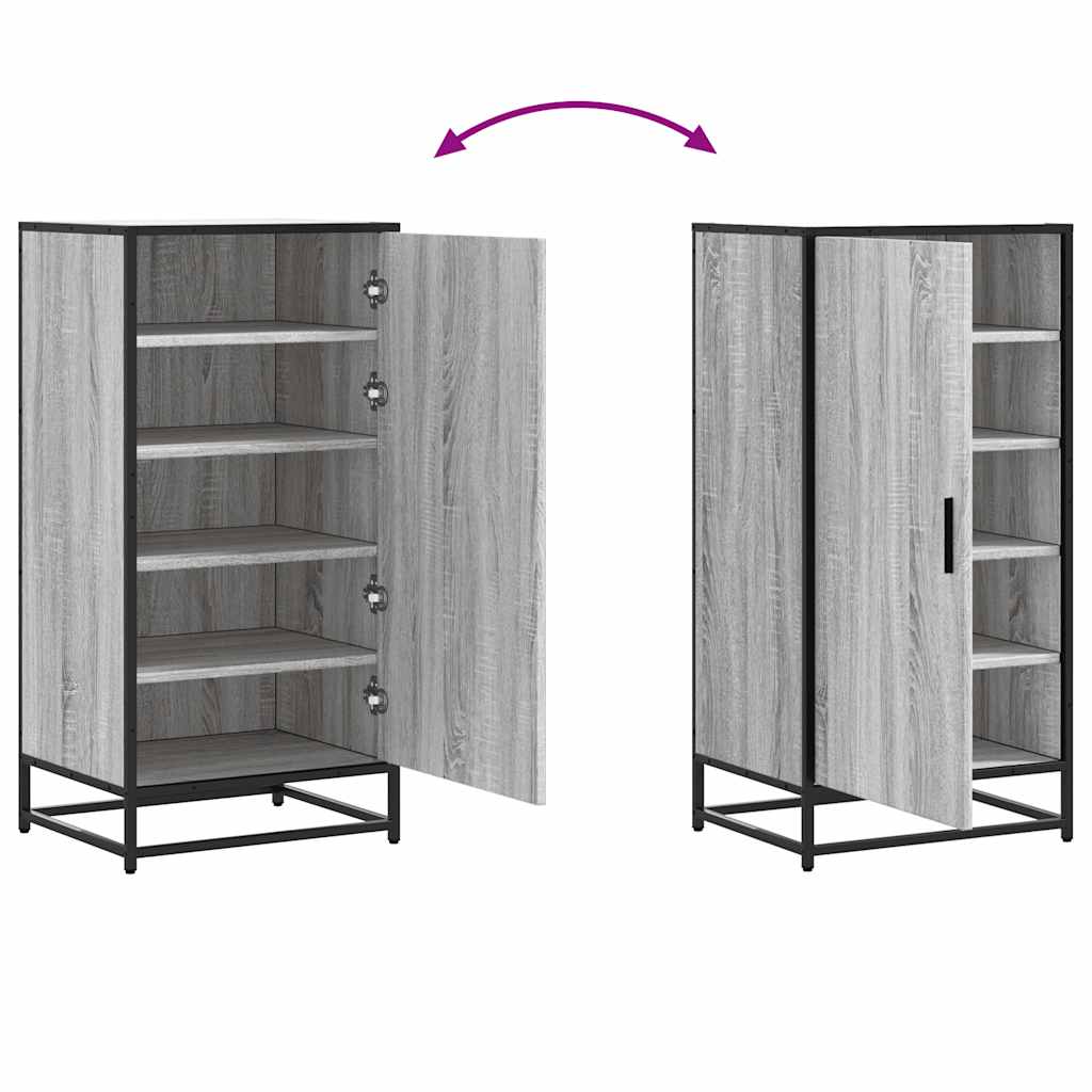 vidaXL Scarpiera Grigio Sonoma 48x38x97,5 cm in Legno Multistrato