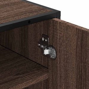 vidaXL Scarpiera Rovere Marrone 48x38x97,5 cm in Legno Multistrato