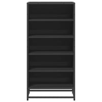 Scarpiera Nera 48x38x97,5 cm in Legno Multistrato