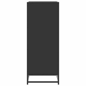 Scarpiera Nera 48x38x97,5 cm in Legno Multistrato 849204