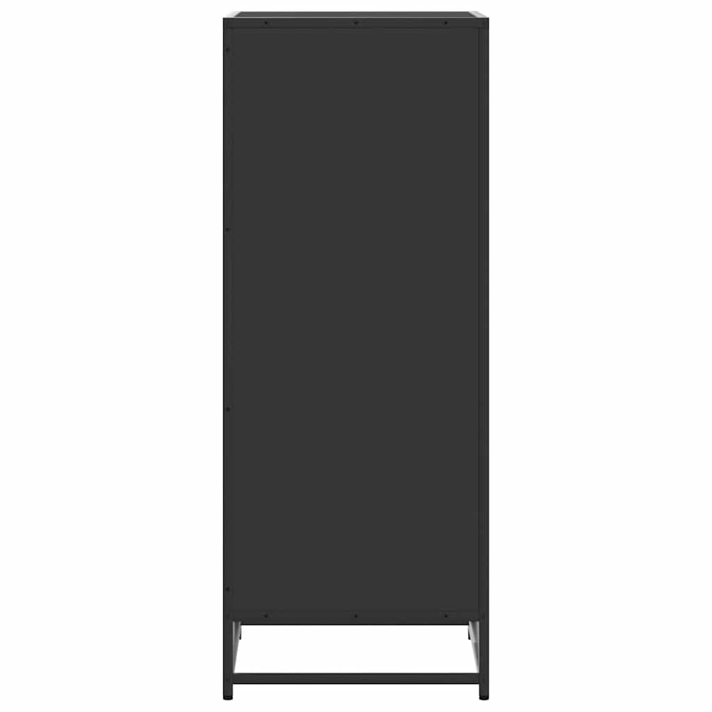 Scarpiera Nera 48x38x97,5 cm in Legno Multistrato